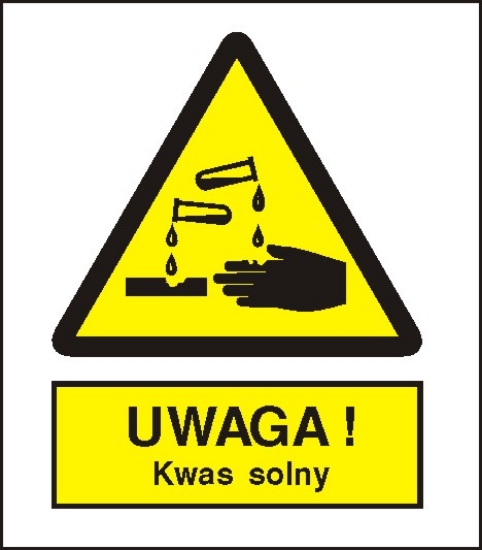Ostrzeżenie przed kwasem solnym